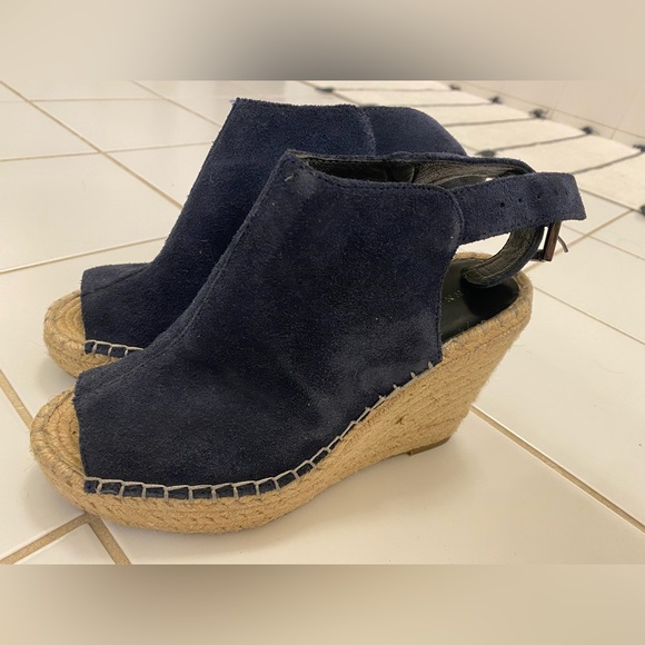 Kenneth Cole Suede Platform Espadrilles - Picture 1 of 5